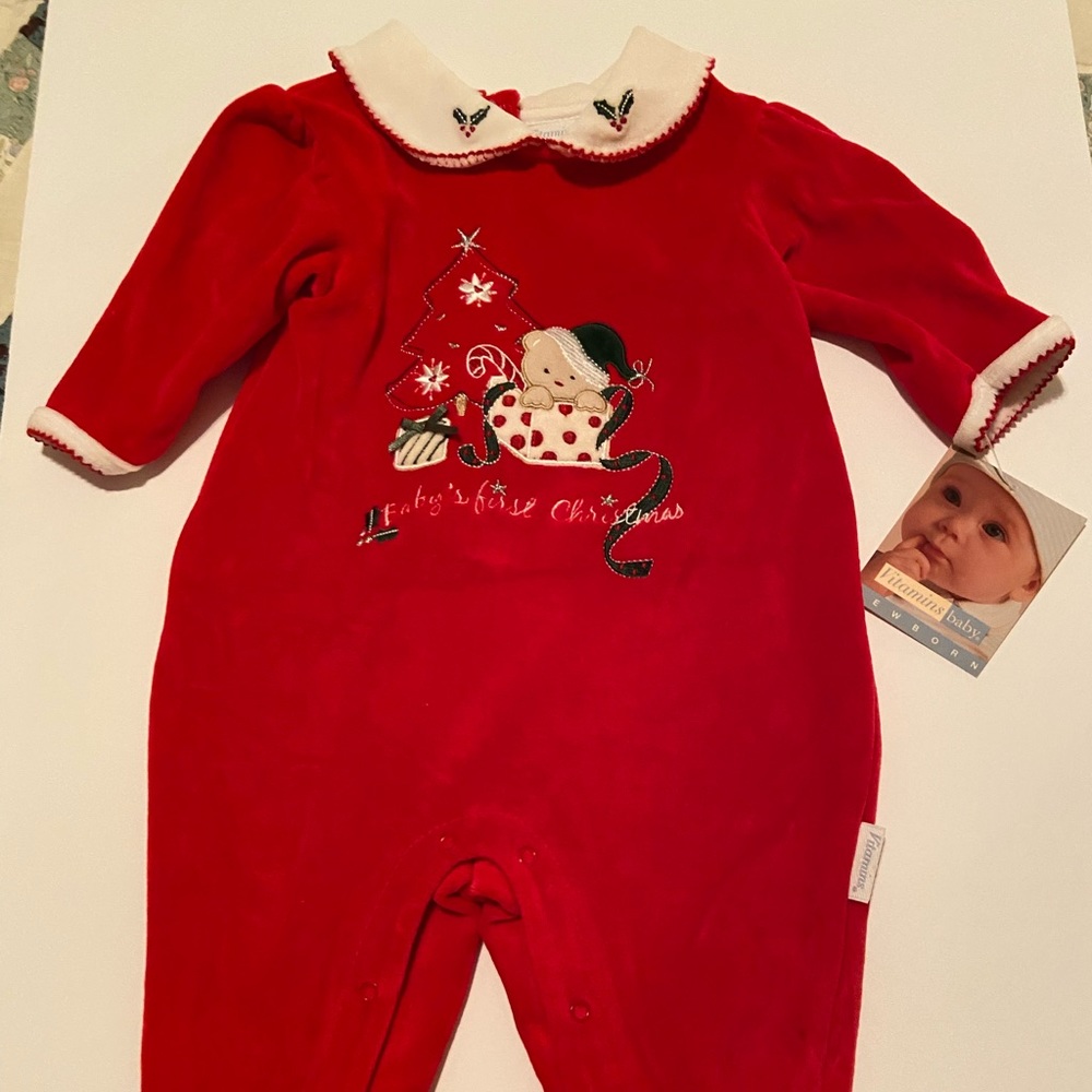 Vitamins Baby Christmas Coverall - 6 M